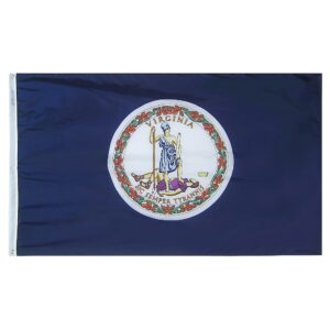 Virginia Flag Grommets Finish