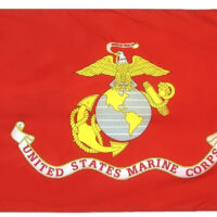 Polycotton Marine Corps Flag - Grommets