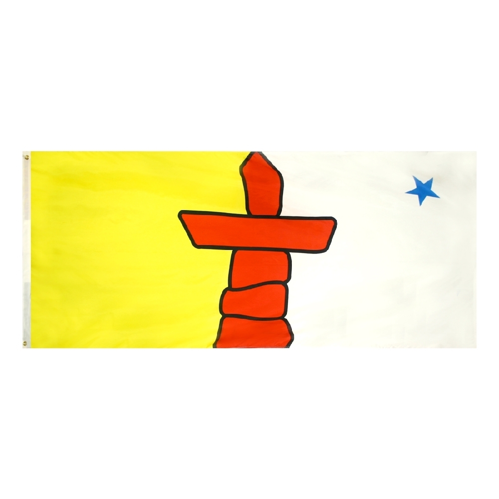 Nunavut Flag - Grommets 2 Nunavut Flag