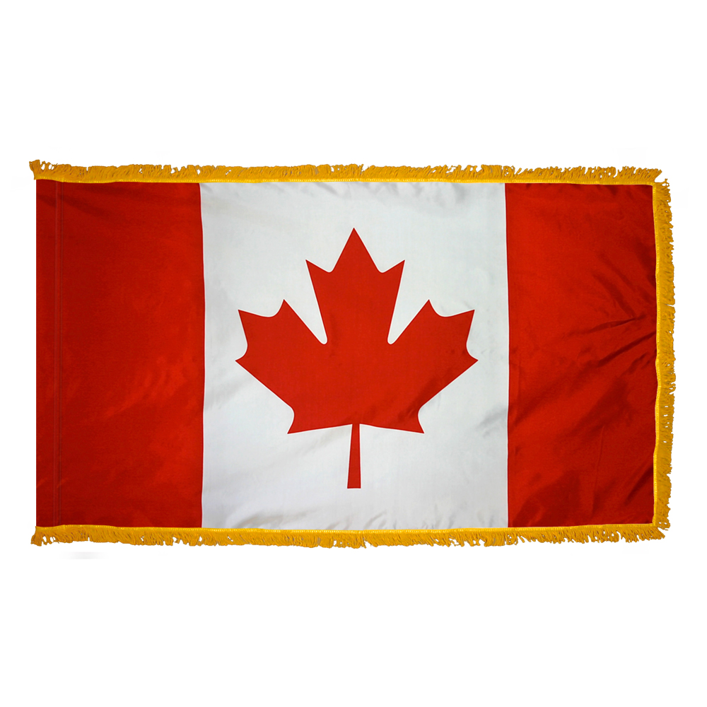 Canada Flag - Fringe 17 Canada Flag Fringe Finish