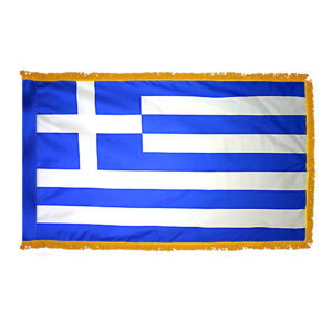 Greece Flag Fringe Finish