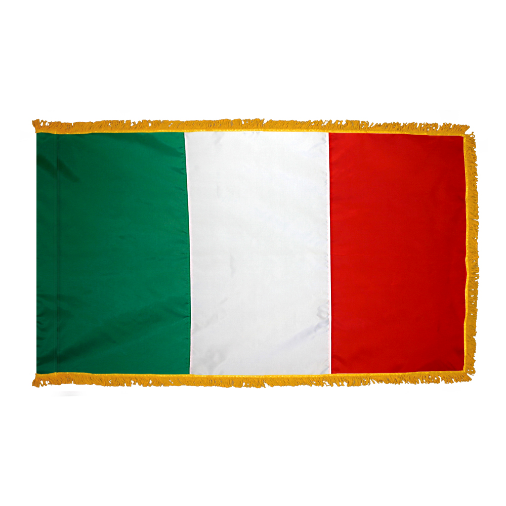 Italy Flag - Fringe 2 Italy Flag Fringe Finish