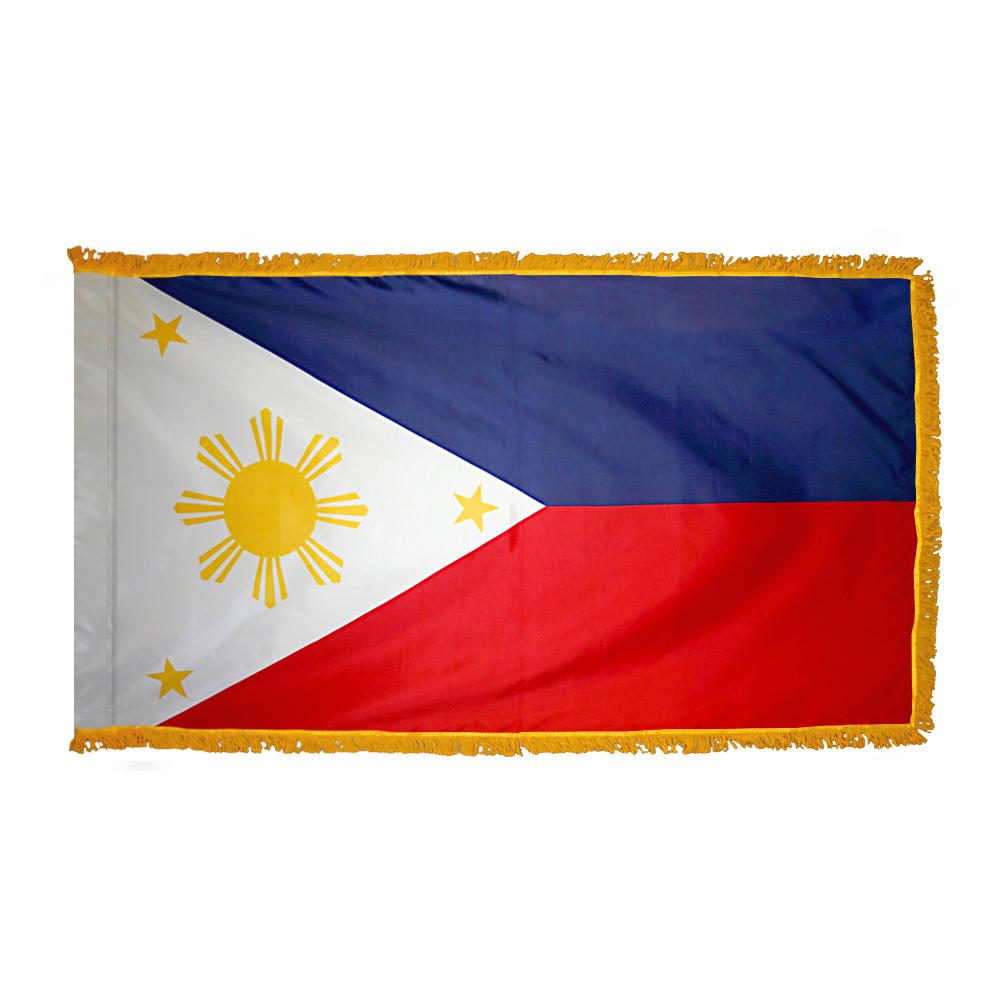 Philippines Flag - Fringe 2 Philippines Flag Fringe Finish