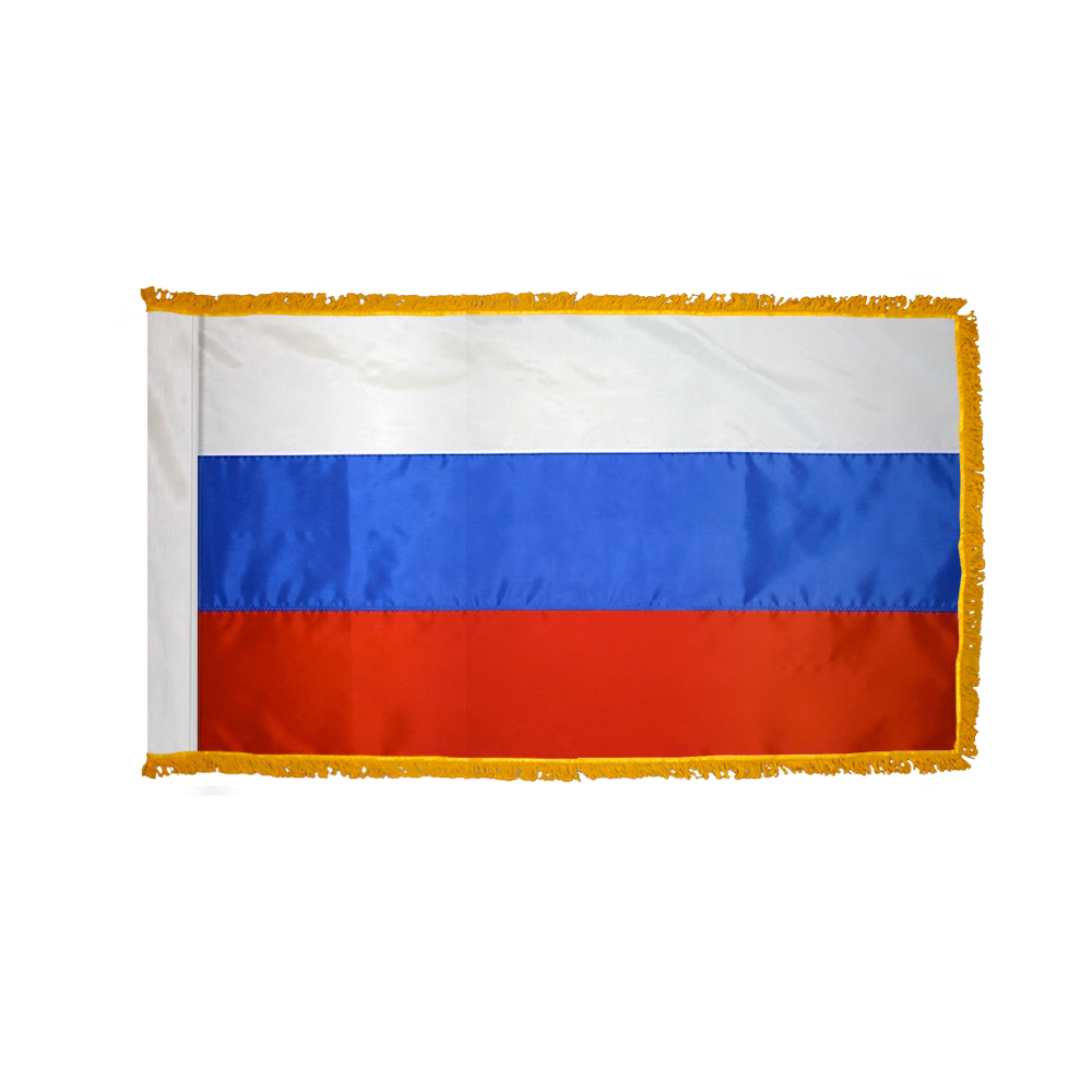 Russia Flag - Fringe 2 Russia Flag Fringe Finish