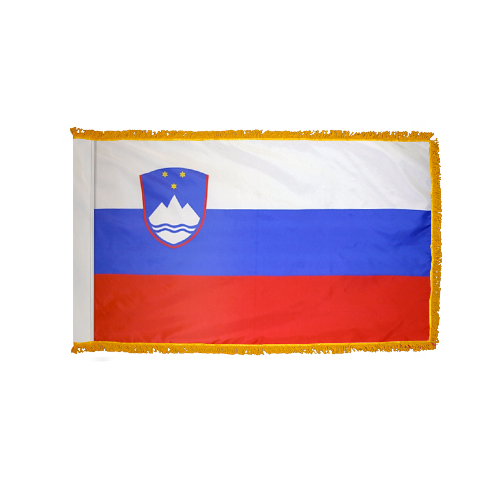 Slovenia Flag - Fringe 2 Slovenia Flag Fringe Finish