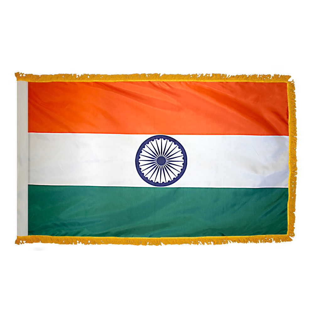 India Flag - Fringe 2 India Flag Fringe Finish
