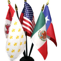 Texas Six Flags History Flag Set