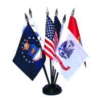 US Armed Forces Flag Set - Mounted