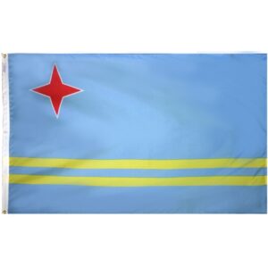 Nylon Aruba Flag Grommets Finish
