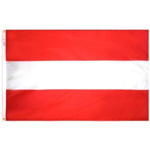 Nylon Austria Flag Grommets Finish