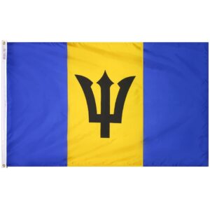 Nylon Barbados Flag Grommets Finish