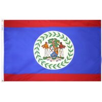 Belize Flag - Grommets