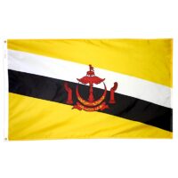 Brunei Flag - Grommets