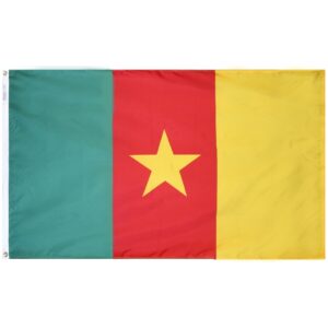 Nylon Cameroon Flag Grommets Finish