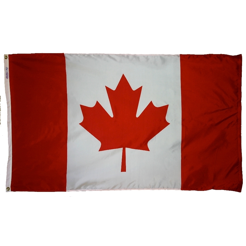 Canada Flag - Grommets 2 Nylon Canada Flag Grommets Finish