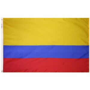 Nylon Colombia Flag Grommets Finish