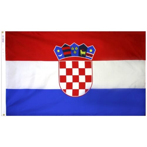 Croatia Flag Grommets Finish