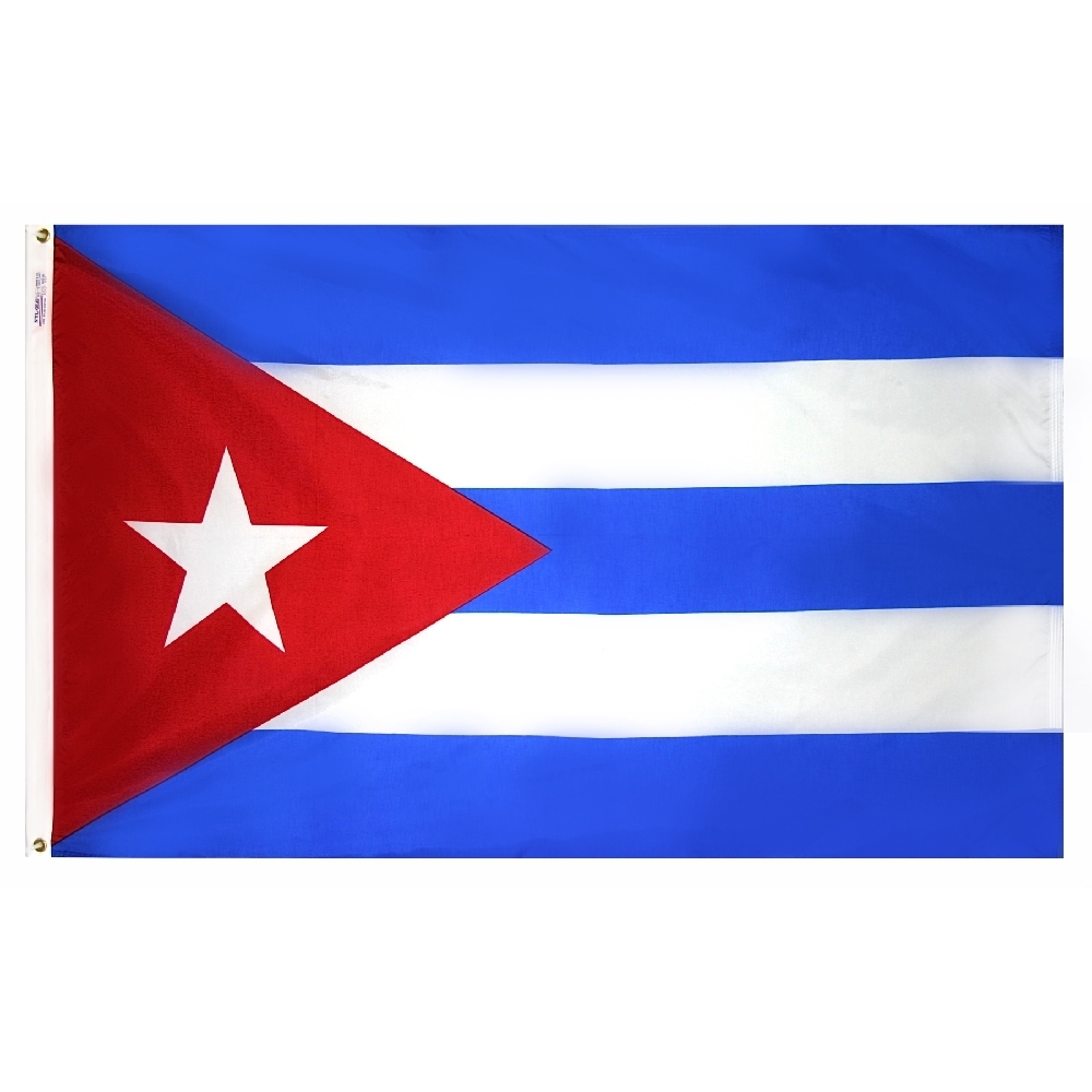 Cuba Flag - Grommets 2 Nylon Cuba Flag Grommets Finish
