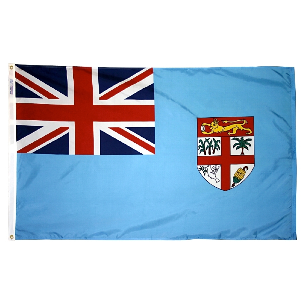 Fiji Flag - Grommets 2 Nylon Fiji Flag Grommets Finish