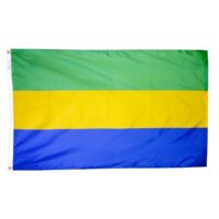Gabon Flag - Grommets
