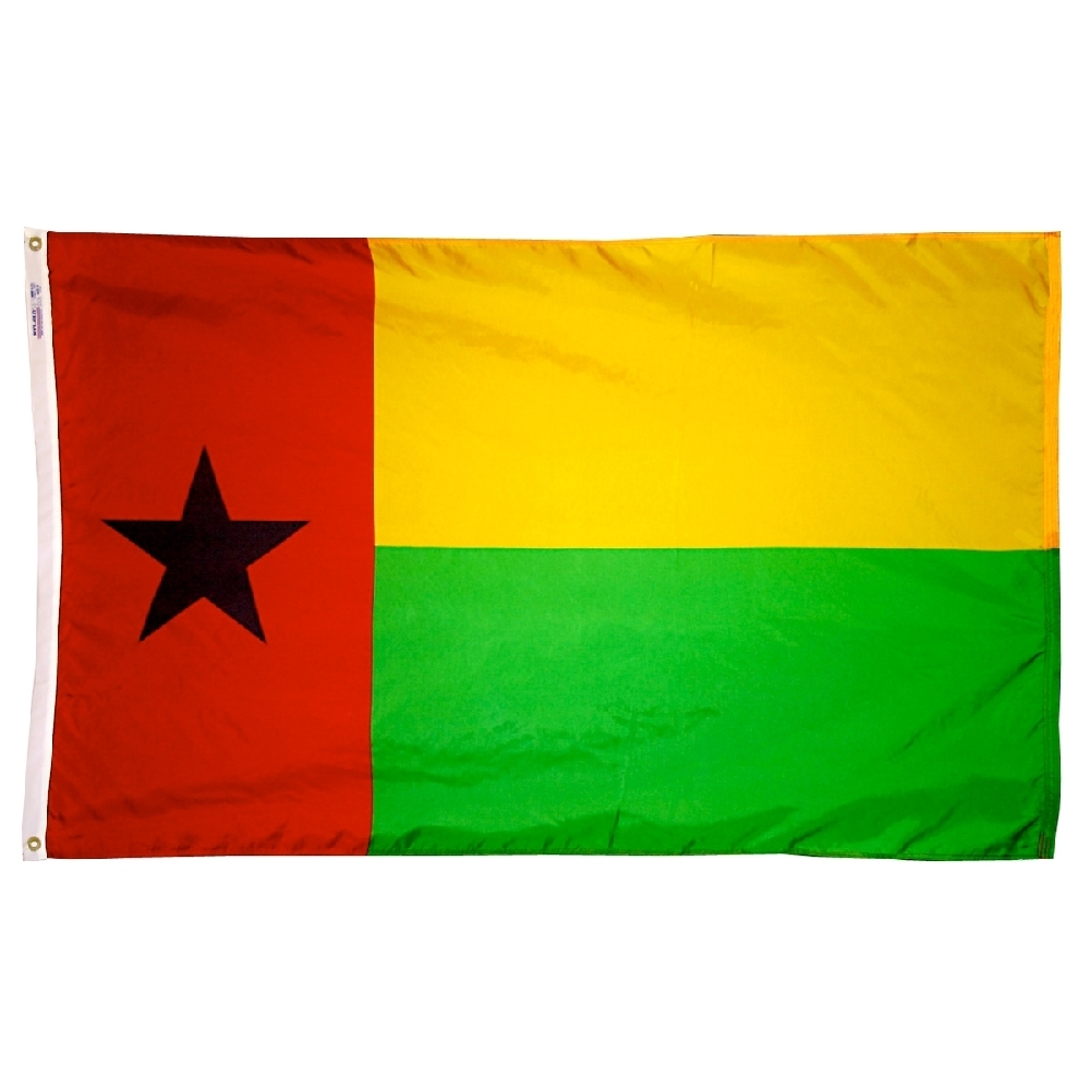 Guinea-Bissau Flag - Grommets 2 Guinea-Bissau Flag Grommets