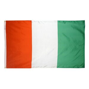 Nylon Côte D'Ivoire Flag Grommets Finish