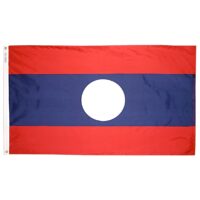 Laos Flag - Grommets