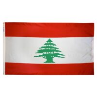Lebanon Flag - Grommets