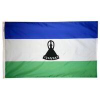 Lesotho Flag - Grommets