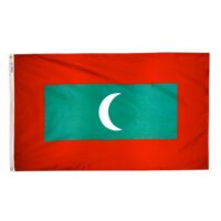 Maldives Flag - Grommets