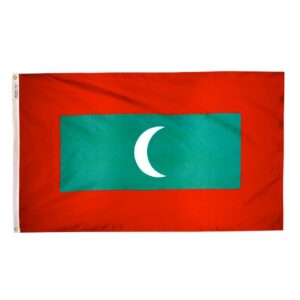 Nylon Maldives Flag Grommets Finish