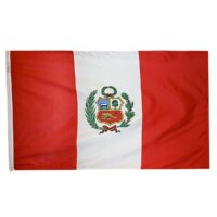 Peru Government Flag - Grommets