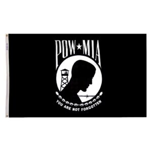 POW-MIA Double-Sided Flag Grommets Finish