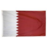 Qatar Flag - Grommets