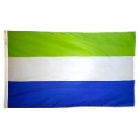 Sierra Leone Flag - Grommets