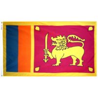 Sri Lanka Flag - Grommets