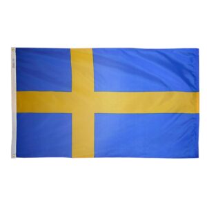 Nylon Sweden Flag Grommets Finish