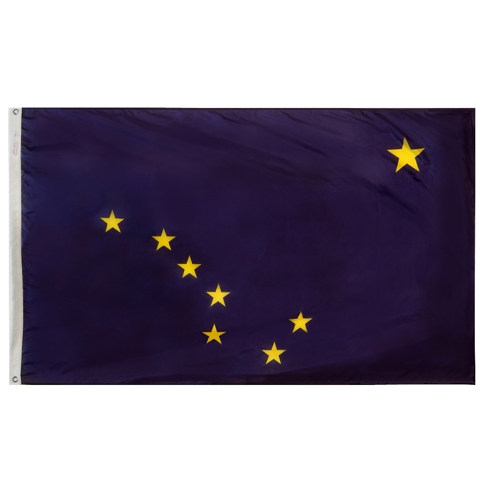 Alaska Flag - Grommets 2 Alaska Flag Grommets Finish