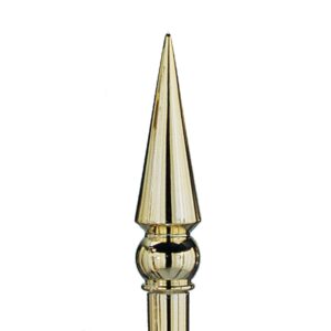 85g 8 Inch Brass Plated Round Spear