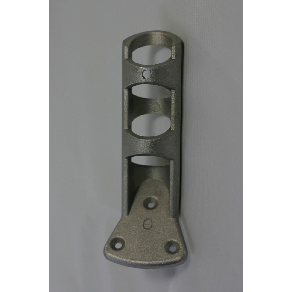 Aluminum Diameter Bracket - Silver 2 Aluminum Diameter Bracket Silver Finish Indoor Outdoor Flag