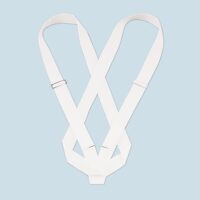 Double Strap Web Belt - White