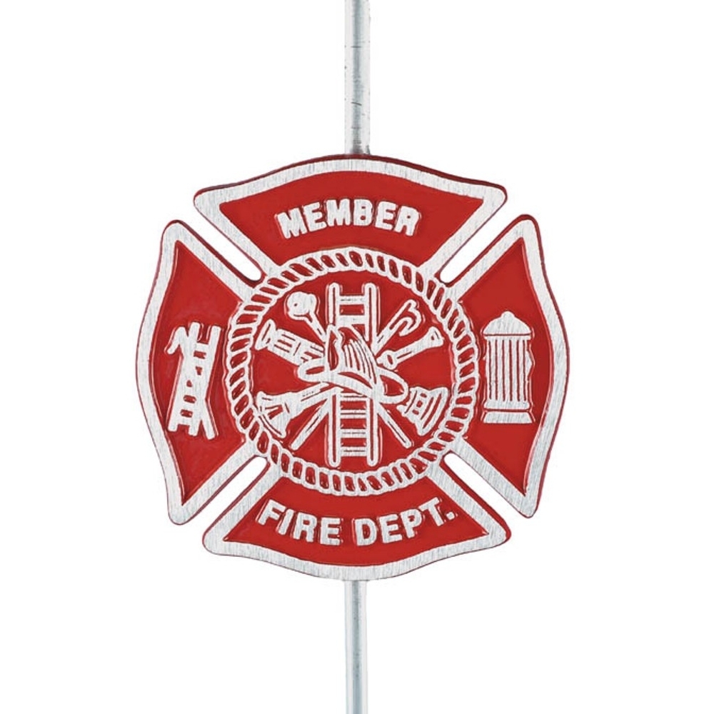 US Firefighter Grave Marker 3 US Firefighter Grave Marker - Aluminum