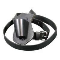 Single Strap Leather Belt - Black