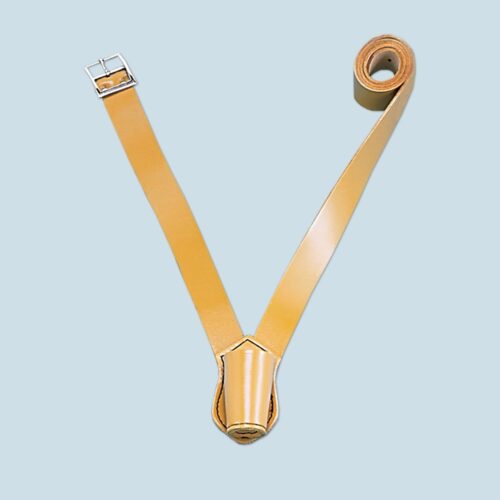 Single Strap Leather Belt Russet for parade and ceremonial flagpoles