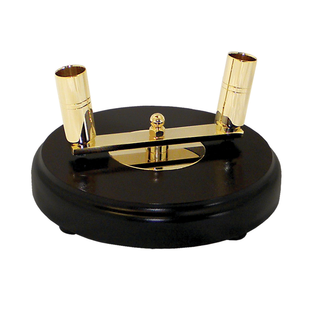 Signature Two-hole Floor Stand - Mahogany 2 Signature Two-hole Floor Stand Mahogany