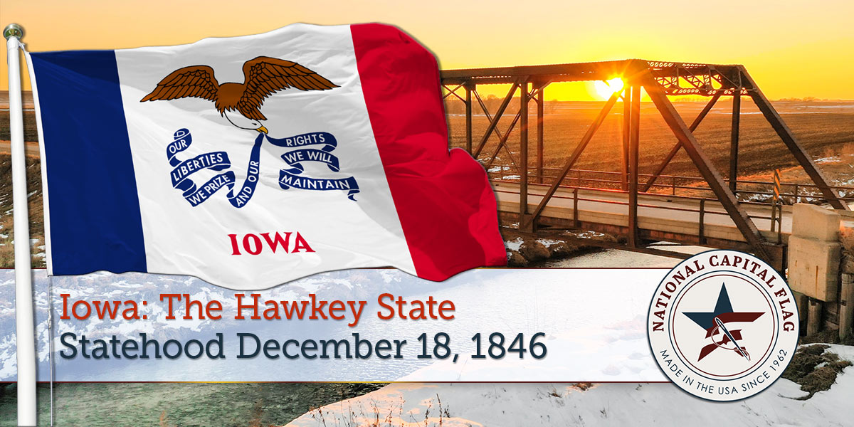 Iowa Statehood 3 Iowa Statehood Flag History