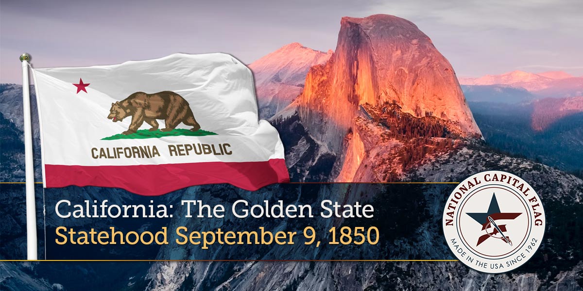 Nylon American Flag - Mounted 10 California Statehood Featured Image