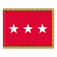 Army 3 Star General Officer Flag - Fringe