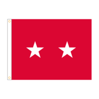 Army 2 Star General Officer Flag - Grommets