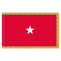 Army 1 Star General Officer Flag - Fringe